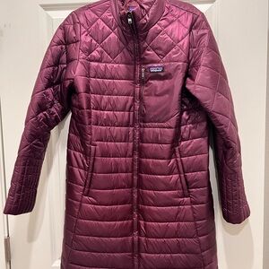 NYT Patagonia Women's Puffer Jacket in Burgundy